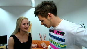 Manuel Hoffmann und seine Halbschwester Nadine DSDS 2010