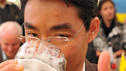 Gesundheitsminister auf Volksfest