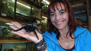 VOX hundkatzemaus: Diana Eichhorn samt Vogelspinne VOX hundkatzemaus: Diana Eichhorn samt Vogelspinne