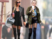 Paris und Miley: Strapsen-Look