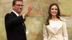 Angelina Jolie zu Gast bei Westerwelle
