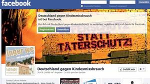 'Deutschland gegen Kindesmissbrauch', Facebook