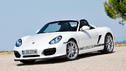 Der Porsche Boxster mit Bikini-Figur Der Porsche Boxster mit Bikini-Figur