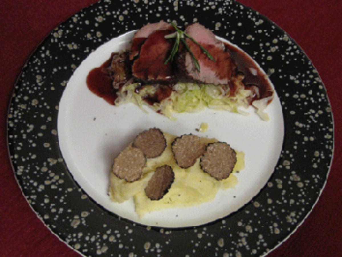 Pochiertes Kalbsfilet mit Sahnespitzkohl und Rotwein-Jus Sendung vom 23.11.2010