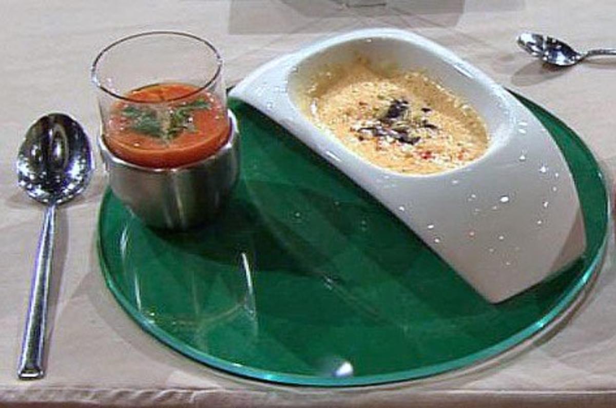 Suppenduett von der Paprika &agrave; la Henssler, gekocht von Steffen Henssler