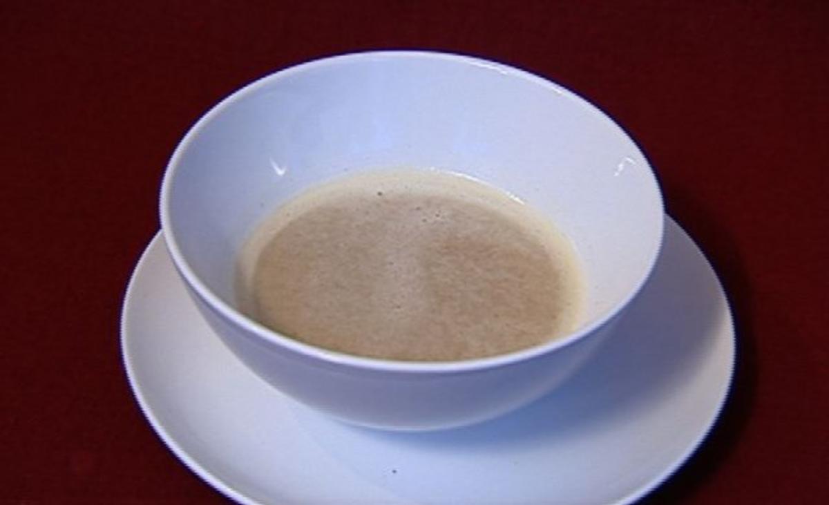 Rezept: Maronensamtsüppchen - Kastanier-zeide-soepje (Harry Wijnvoord)