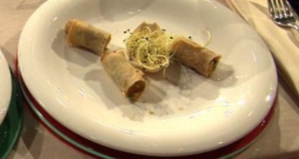 Rezept: Frittierte Frühlingsrollen mit Süß-Sauer-Dip (Promiteam)